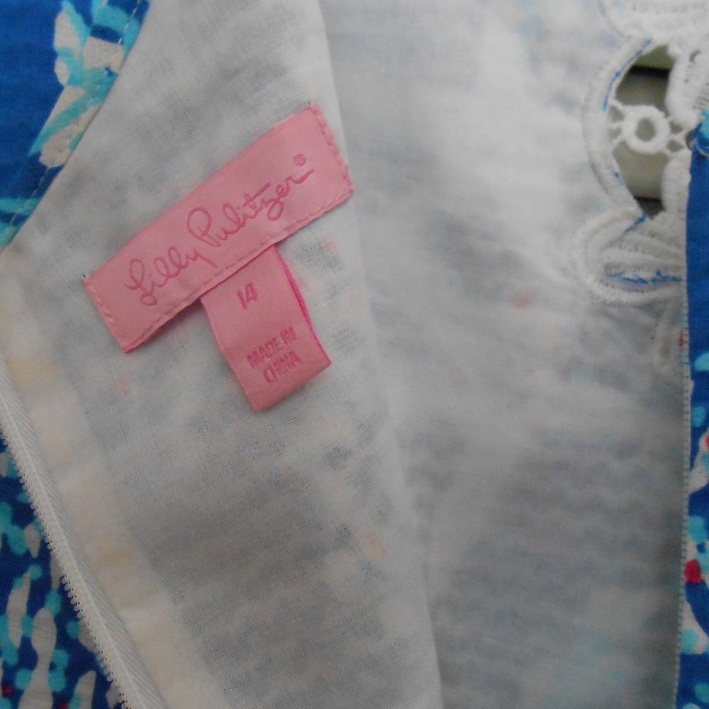 lilly Pulitzer  reef print dress size 14 - Picture 3 of 4